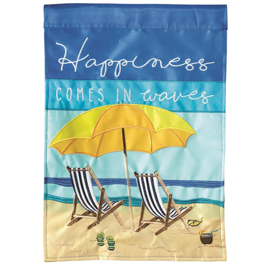 House Flag - Happiness Comes in Waves