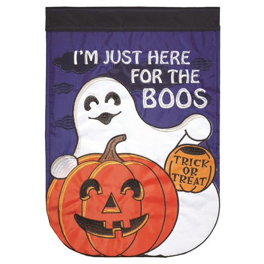 Garden Flag - Halloween Boo Polyester