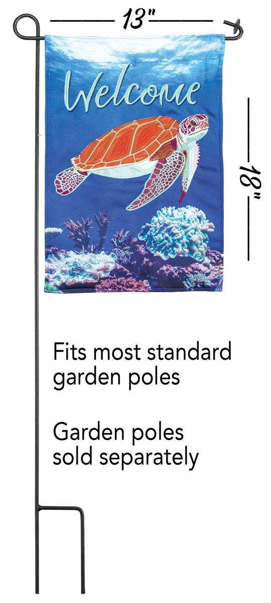 Garden Flag - Welcome Sea Turtle