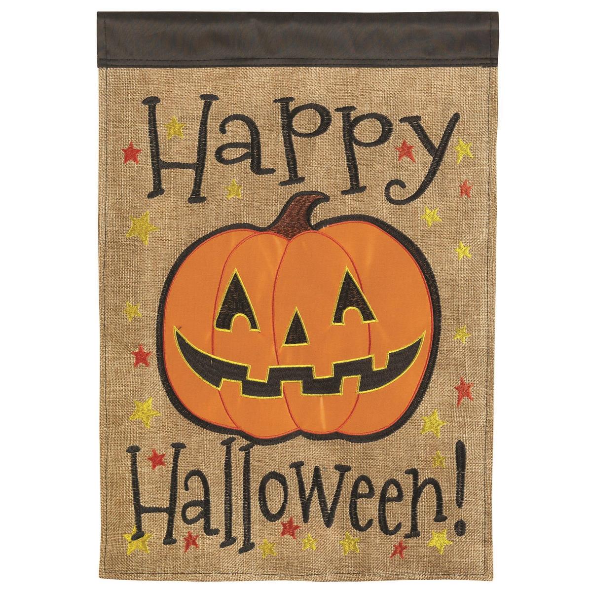 Garden Flag - Halloween Jack o' Lantern Polyester