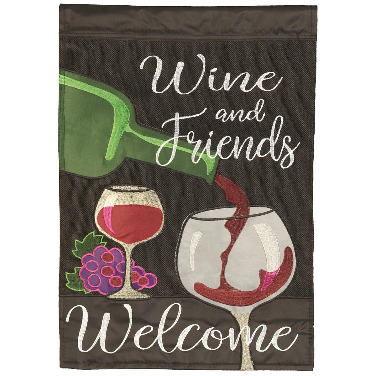 Garden Flag - Wine and Friends