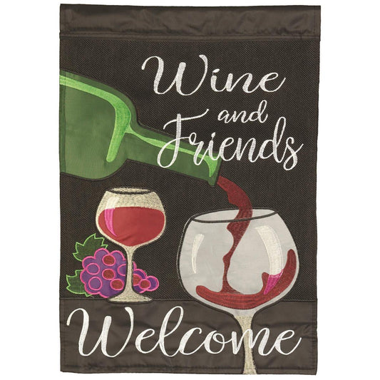 Garden Flag - Wine and Friends