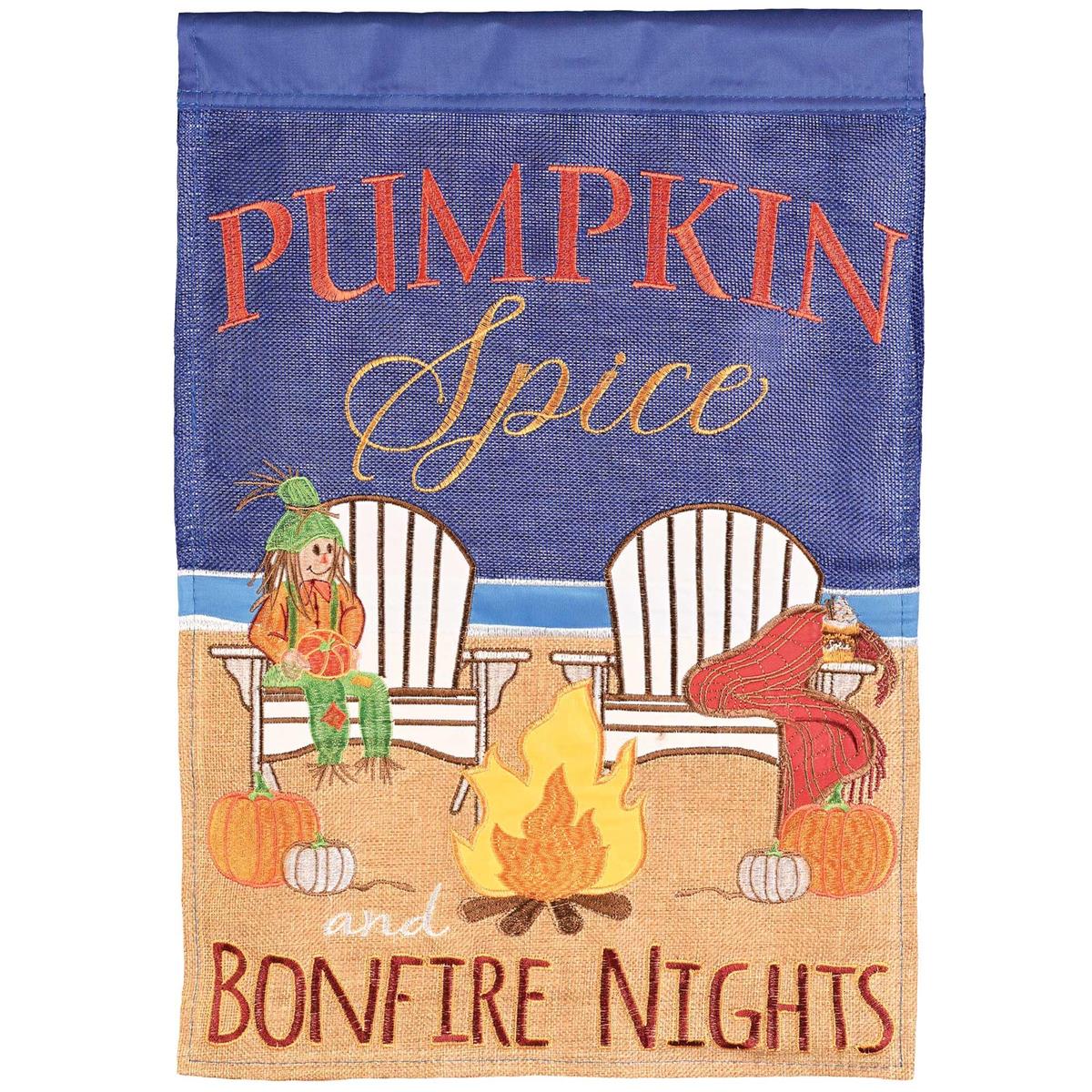 Garden Flag - Fall Beach Bonfire Polyester