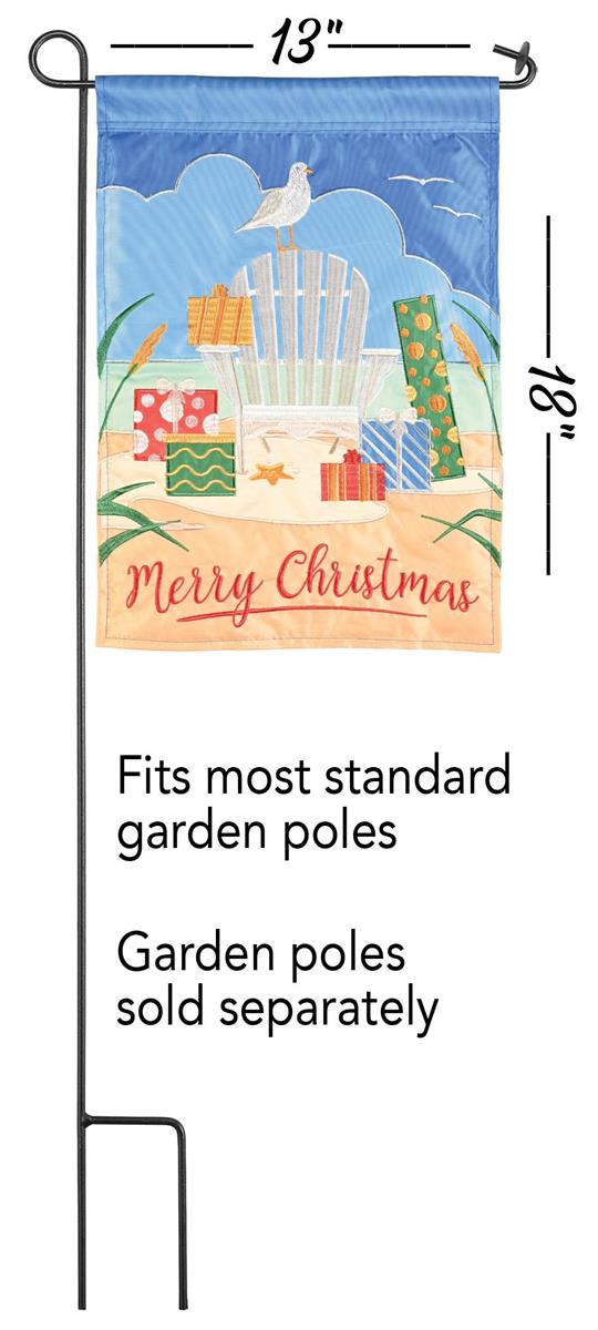 Garden Flag - Merry Christmas Adirondack