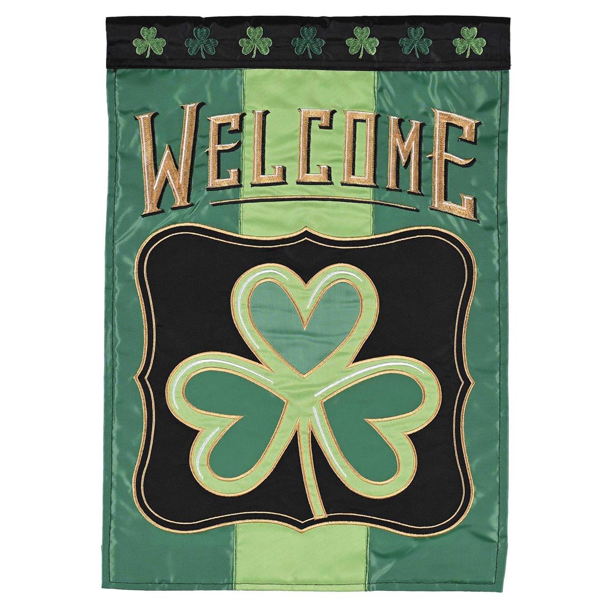 Garden Flag - Shamrock Welcome
