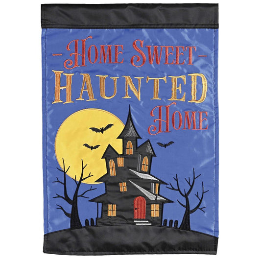 Garden Flag - Halloween Blue Home Sweet Haunted Home