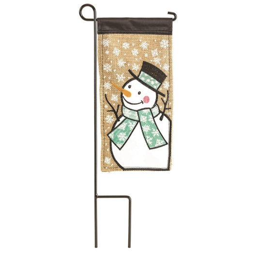 Mini Garden Flag - Winter Snowman