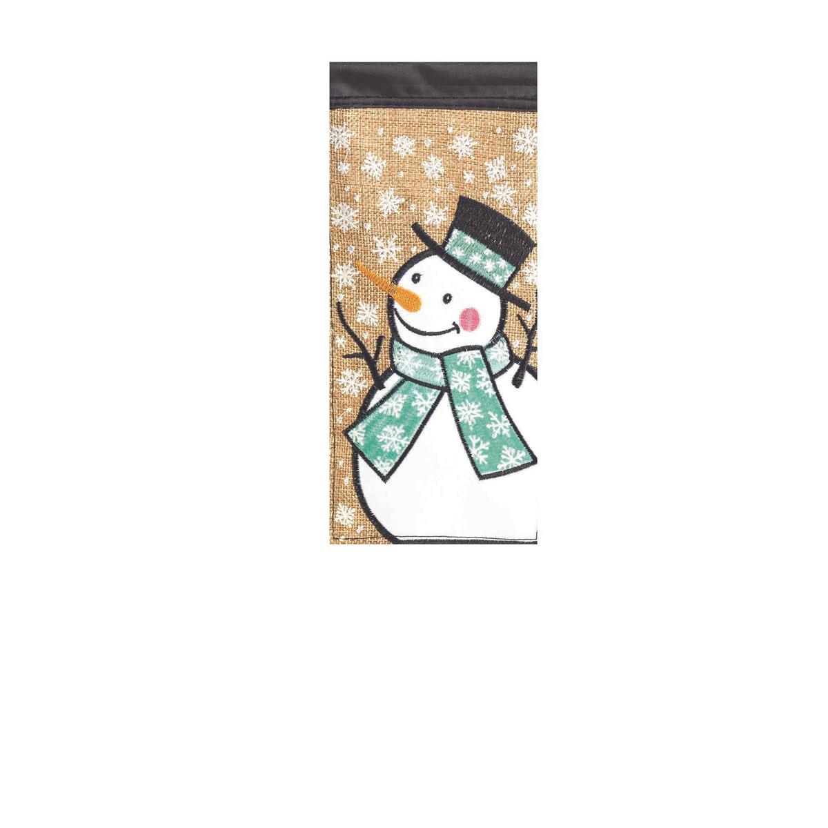 Mini Garden Flag - Winter Snowman