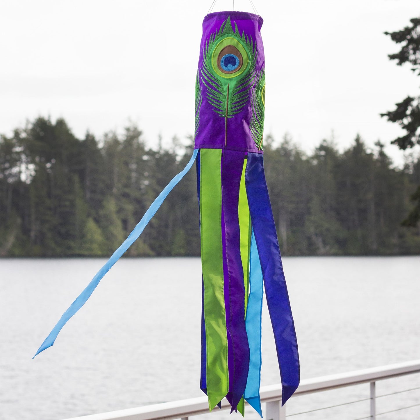 Peacock Feathers Windsock