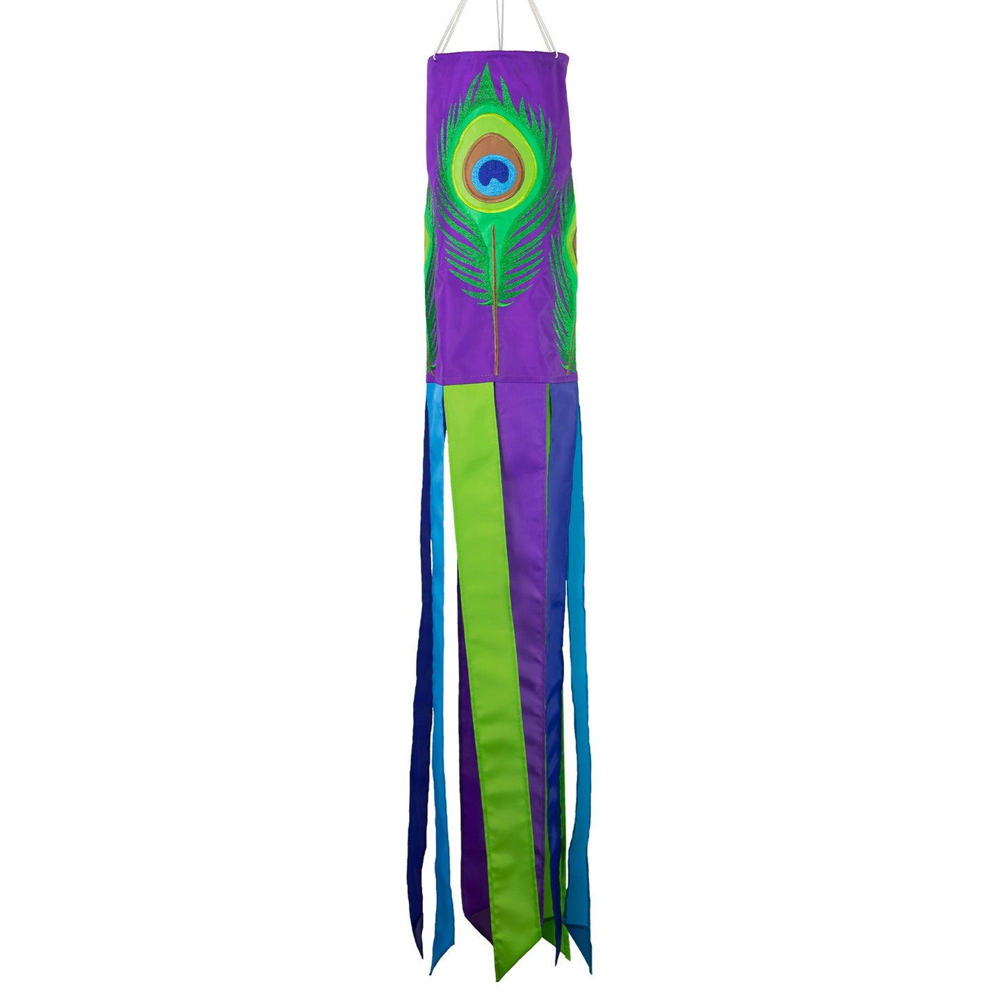 Peacock Feathers Windsock