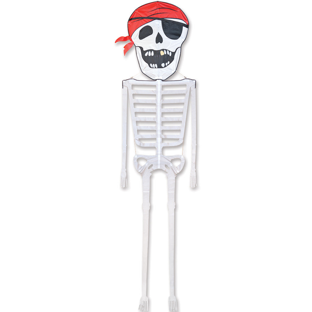 Skeletal figure with a pirate-themed headband on a white background
