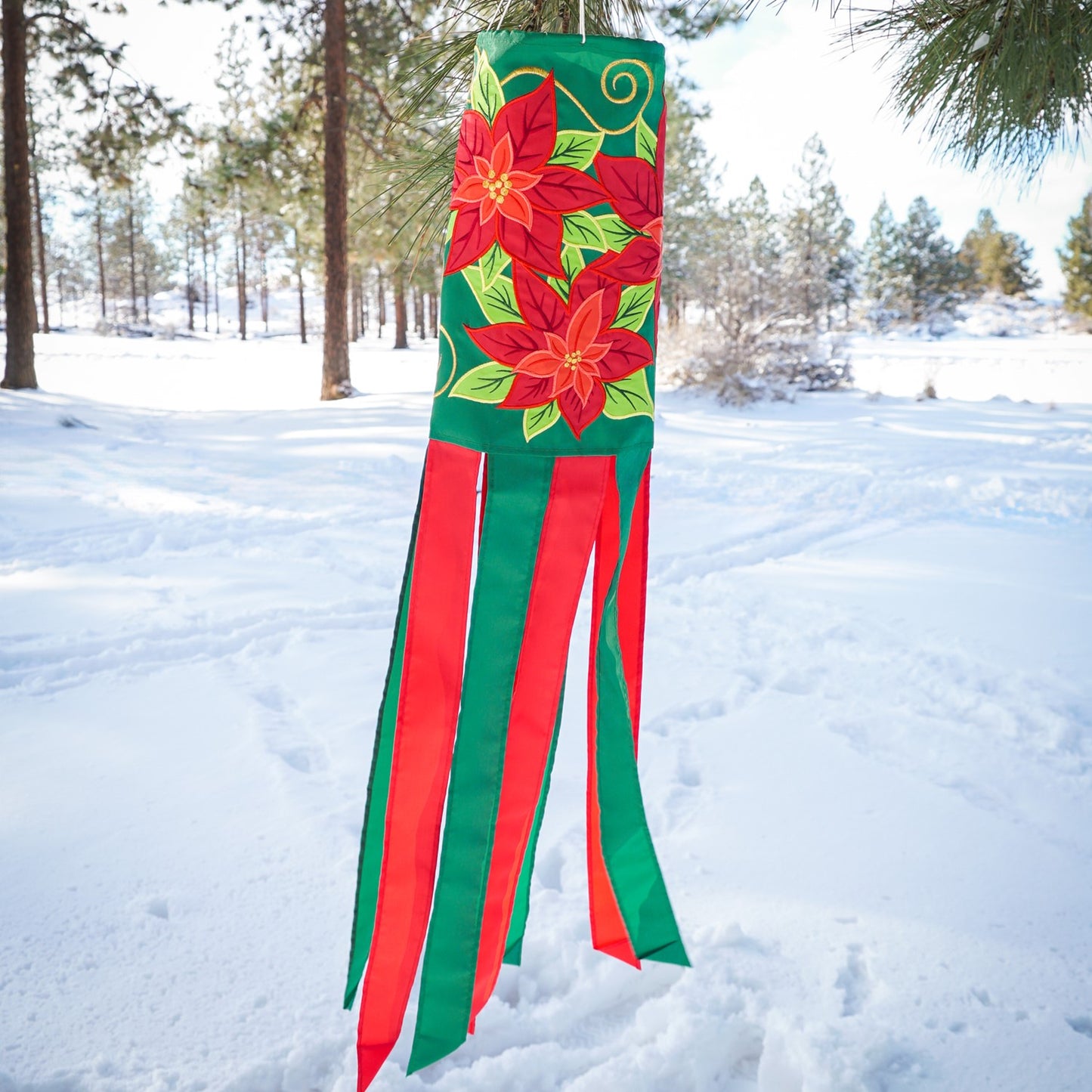 Poinsettia Windsock