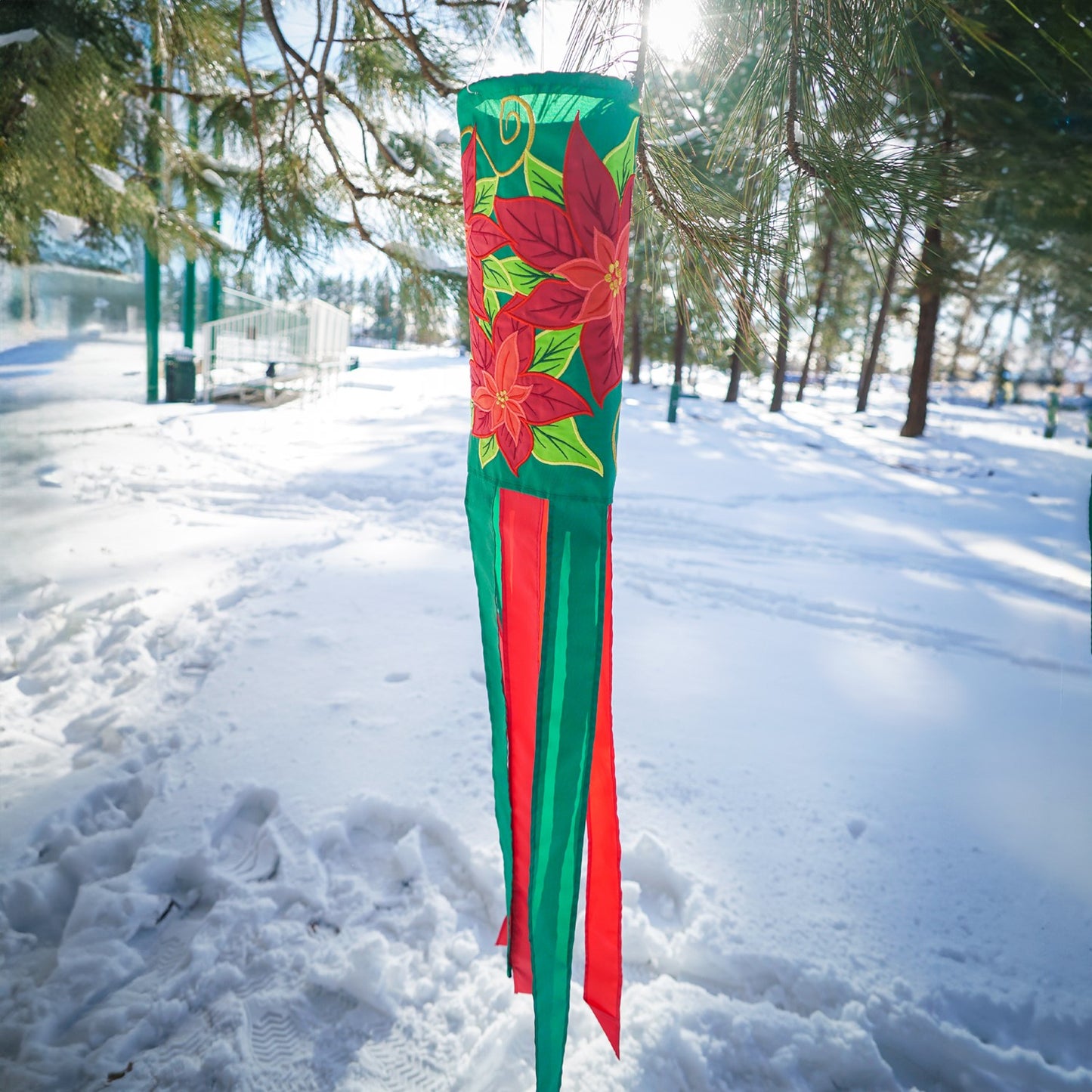 Poinsettia Windsock