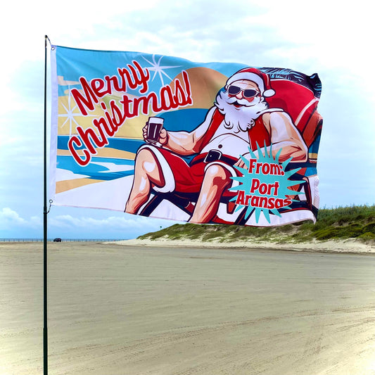 3x5 Flag - Port A Christmas Santa