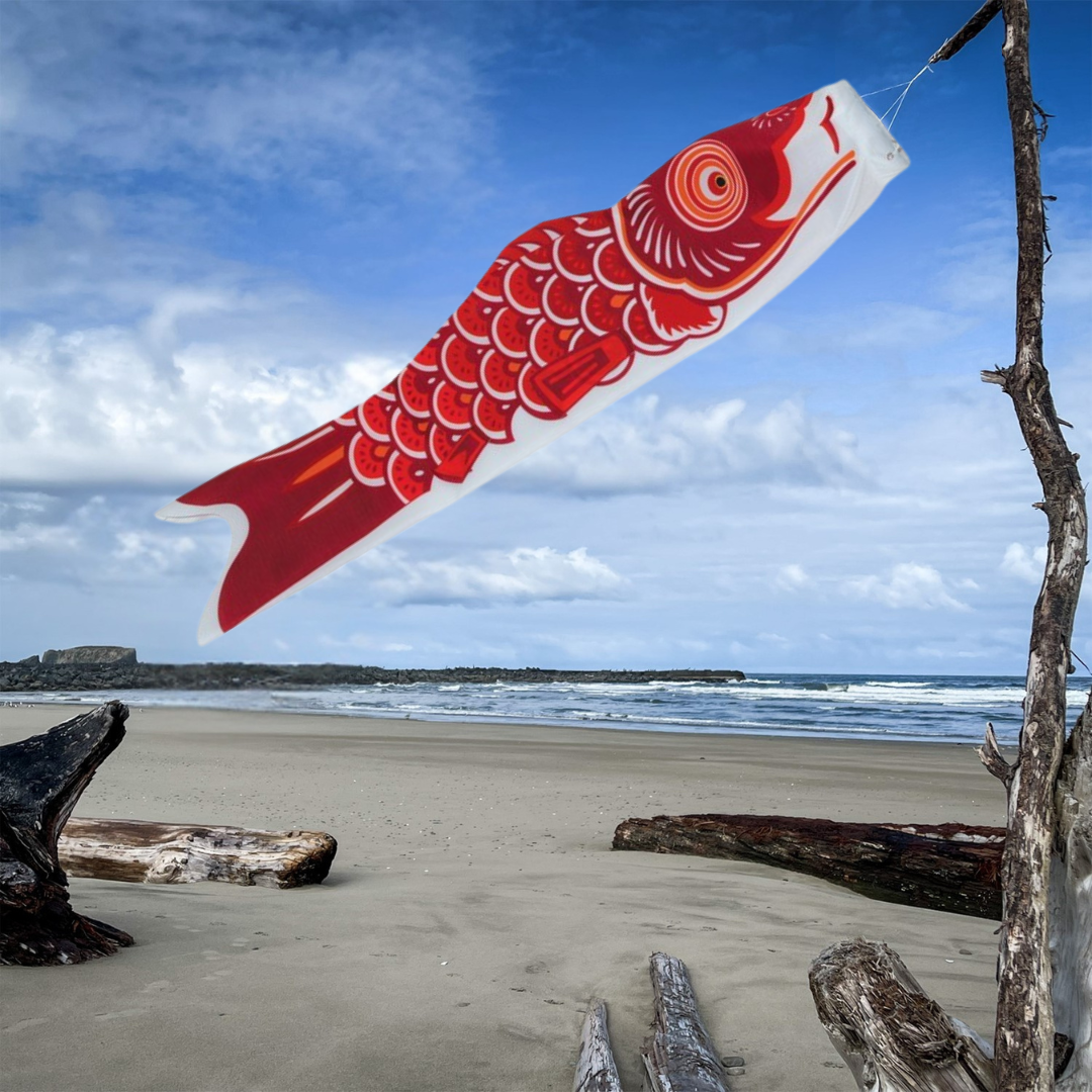 60" Koi Windsock - Red