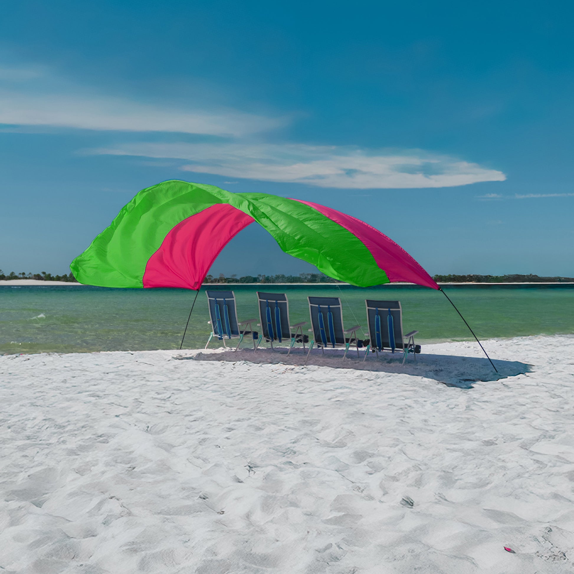 Classic Shibumi Shade® with Quiet™ Canopy + Wind Assist Bundle